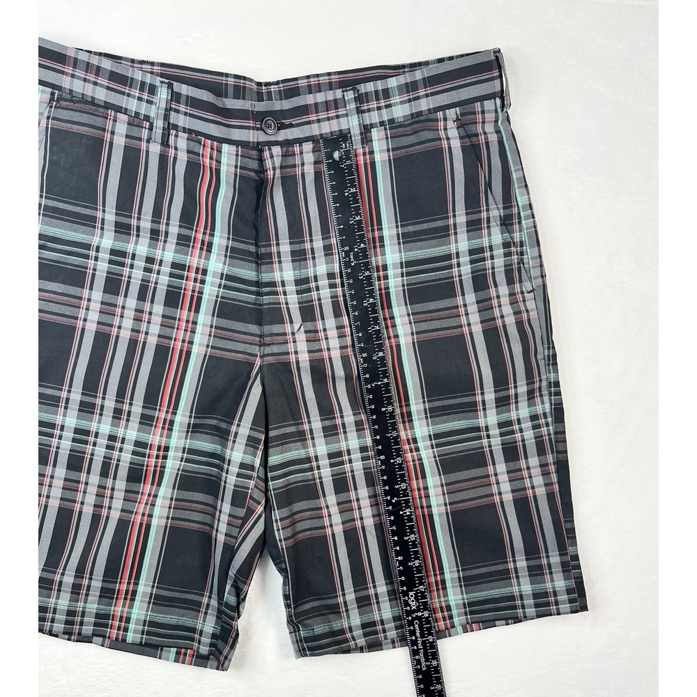 PGA Tour Pro Series Mens Size 34 Black Plaid Chino Golf‎ Shorts - Picture 4 of 11